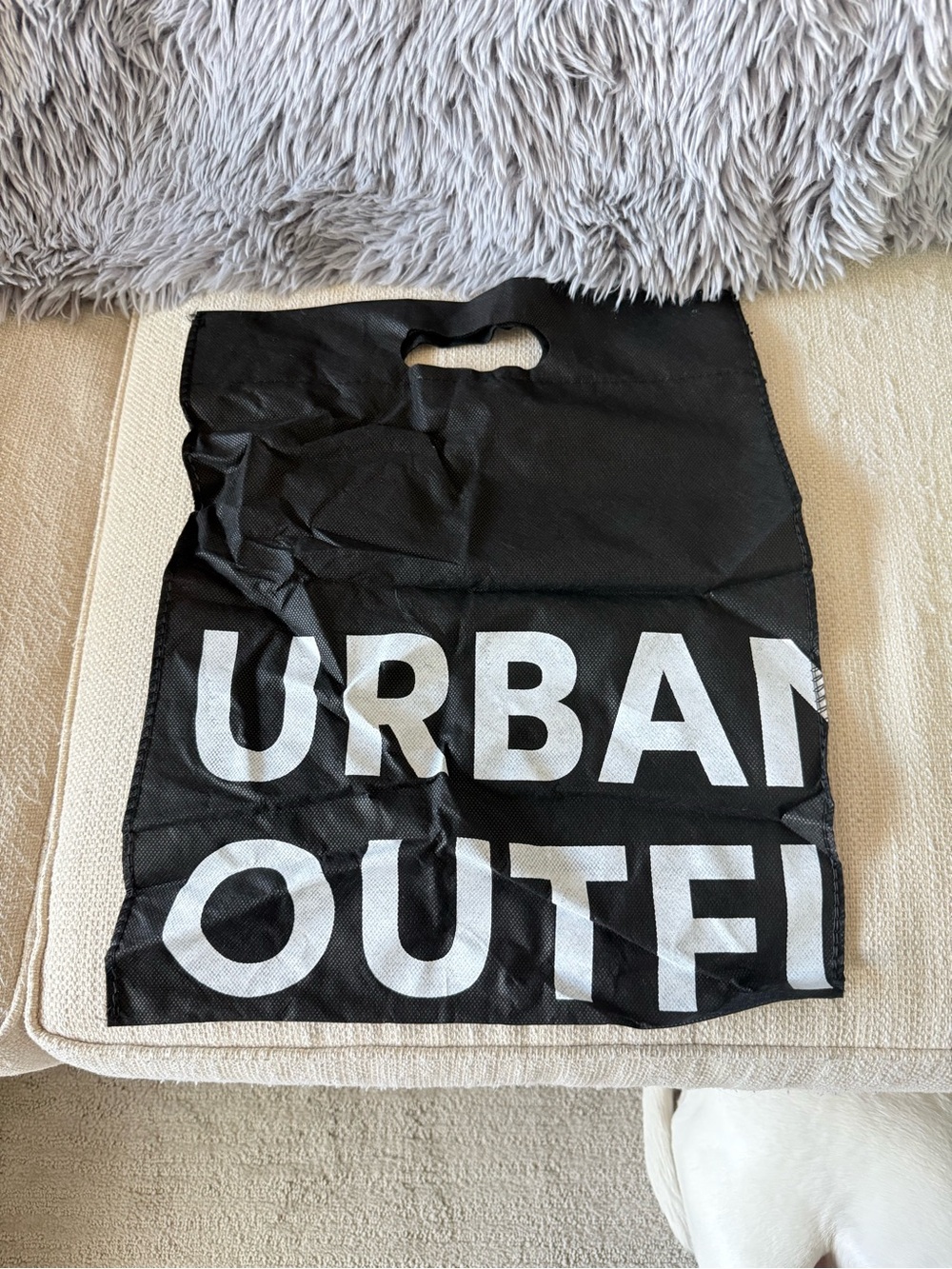 Urban Outfitters Black Tote with White Logo